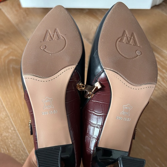 NEW Sexy Work Pointed Heels with Crocodile Details (W5.5) - Picture 4 of 5